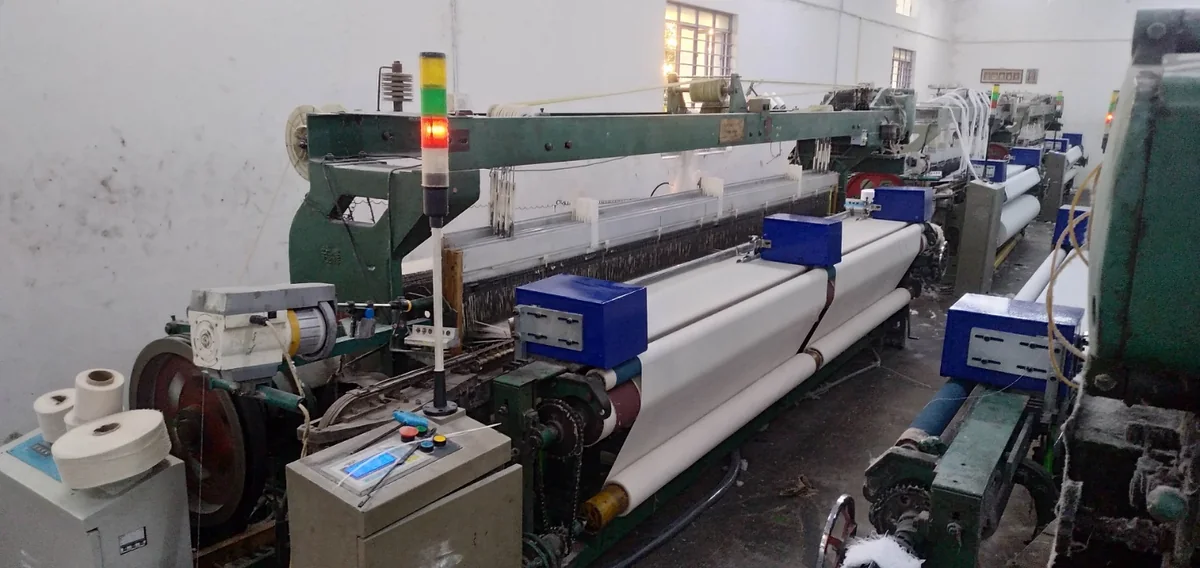 Weaving shed where the prototype trials are carried out